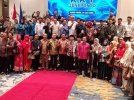 Munas KKT Dihadiri Bupati Takalar, Tak Dihadiri Bupati Jeneponto FOTO: Peserta Musyawarah Nasional Kerukunan Keluarga Turatea (KKT) digelar di Hotel Claro Makassar, Jumat pagi (24/7). (Ist)