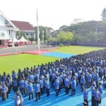 Kabupaten Pinrang Krisis Pejabat, Kepsek Plt Camat Lembang, Ada Apa? FOTO: ASN dan PPPK Pemkab Pinrang saat melakukan apel pagi di kantor kabupaten. (Dok. Instagram)
