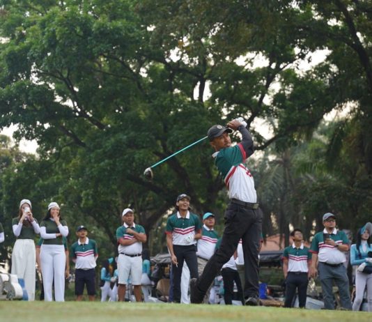 157 Pegolf Meriahkan D’CHAMP Charity Golf Tournament 2026 FOTO: Sebanyak 157 pegolf dari berbagai daerah mengikuti D’CHAMP Charity Golf Tournament 2026 yang digelar di Riverside Golf Club, Depok, Minggu (26/7/2026). (Ist)