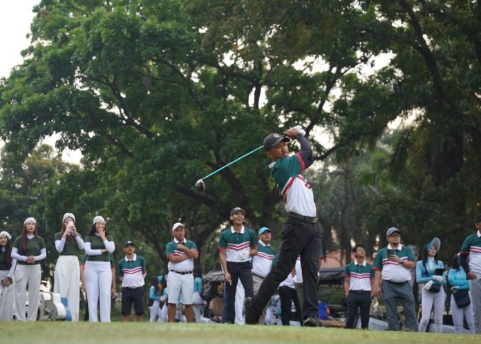 FOTO: Sebanyak 157 pegolf dari berbagai daerah mengikuti D’CHAMP Charity Golf Tournament 2026 yang digelar di Riverside Golf Club, Depok, Minggu (26/7/2026). (Ist)