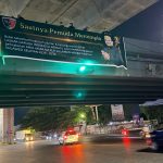 Spanduk Dukung Andi Amar Sulaiman Cagub Sulsel 2029 FOTO: Spanduk bertuliskan "Saatnya Pemuda Memimpin" itu dibentang di kawasan flyover jalan Urip Sumoharjo, Kamis dini hari (30/7/2026). (Ist)