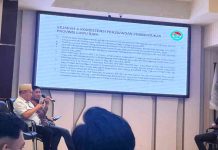 Masih Moratorium, Provinsi Luwu Raya Kini Bertumpu pada Pertimbangan Kepentingan Strategis Nasional FOTO: Juru Bicara Badan Pekerja Pembentukan (BPP) DOB Provinsi Luwu Raya, Udhi Syahruddin Hamun, saat menjadi narasumber pada Dialog Kebangsaan yang dirangkaikan dengan Pelantikan Pengurus HMI Cabang Persiapan Luwu Utara di Masamba, Rabu (29/7/2026).