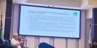 Masih Moratorium, Provinsi Luwu Raya Kini Bertumpu pada Pertimbangan Kepentingan Strategis Nasional FOTO: Juru Bicara Badan Pekerja Pembentukan (BPP) DOB Provinsi Luwu Raya, Udhi Syahruddin Hamun, saat menjadi narasumber pada Dialog Kebangsaan yang dirangkaikan dengan Pelantikan Pengurus HMI Cabang Persiapan Luwu Utara di Masamba, Rabu (29/7/2026).