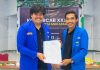 KONFERCAB XXXIV PMII Kota Makassar Tetapkan Ridwan sebagai Ketua Formatur Periode 2026–2027 FOTO: Trigosal Ariadi Sekretaris Pengurus Kordinator Cabang PMII Sulsel, Sekaligus Kordinator Steering Commite Konfercab XXXIV PMII Makassar saat menyerahkan kepengurusan kepada Sahabat Ridwan sebagai Ketua Formatur Pengurus Cabang PMII Kota Makassar periode 2026–2027