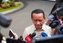 Menteri ESDM Temui Presiden: Bahas IUPK Tambang Batubara FOTO: Menteri Energi dan Sumber Daya Mineral (ESDM) Bahlil Lahadalia saat memberikan keterangan pers di Kompleks Istana Kepresidenan Jakarta pada Selasa, 4 Agustus 2026. (Seskab)