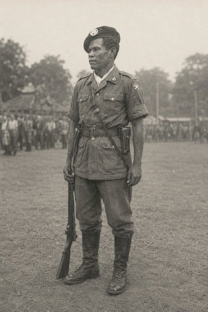 FOTO: Letnan Komarudin atau Eliyakim Teniwut. (Dok via media sosial Facebook)