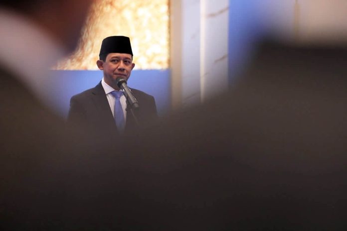 FOTO: Dr. Abdul Muhari, S.Si., M.T. sebagai Deputi Bidang Pencegahan BNPB di Gedung Graha BNPB, Jakarta Timur, Senin (10/8). (Dok BNPB) 