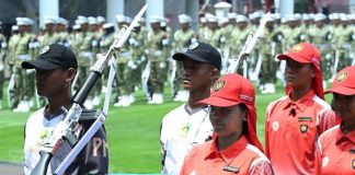 Jelang HUT ke-81 Kemerdekaan RI, Tim Upacara dan Paskibraka Laksanakan Gladi Bersama di Istana Merdeka FOTO: Persiapan pelaksanaan Upacara HUT ke-81 Kemerdekaan RI mulai memasuki tahap gladi parsial di halaman Istana Merdeka, Jakarta, Selasa (11/08/2026). (Sumber: BPMI Setpres).