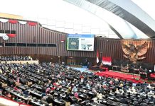 Pidato Presiden di Sidang Tahunan MPR RI Sampaikan Capaian Pemerintah Selama 21 Bulan Bekerja FOTO: Presiden Prabowo Subianto menyampaikan pidato kenegaraan pada Sidang Tahunan MPR RI dan Sidang Bersama DPR RI dan DPD RI, di Gedung Nusantara MPR/DPR/DPD RI, pada Jumat, 14 Agustus 2026. (Seskab)