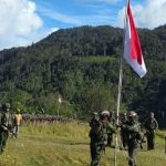 Eks Markas OPM Sabinus Walker di Intan Jaya Jadi Lokasi Upacara HUT ke-81 RI FOTO: Satgas TNI Habema menggelar upacara peringatan HUT ke-81 RI di bekas markas Organisasi Papua Merdeka di Kabupaten Intan Jaya, Papua Tengah. Lokasi itu pernah ditempati OPM Kodap VIII/Kemabu pimpinan Sabinus Walker. Senin (17/2026). (Dok. Satgas TNI Habema)