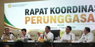 Dalam Sepekan, Arahan Mentan Amran Jadi Langkah Konkret Lindungi Peternak Ayam Ras Petelur FOTO: Rapat Koordinasi Perunggasan Nasional yang dipimpin Mentan Amran di Balai Besar Veteriner Farma (Pusvetma), Surabaya, 11 Agustus 2026.