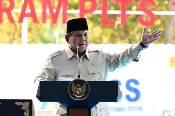 FOTO: Presiden Prabowo Subianto secara resmi meluncurkan program Pembangkit Listrik Tenaga Surya (PLTS) 100 gigawatt peak (GWp) yang dipusatkan di PLTS Site Gilimanuk, Kabupaten Jembrana, Bali. Selasa, 25 Agustus 2026. (Dok Seskab)