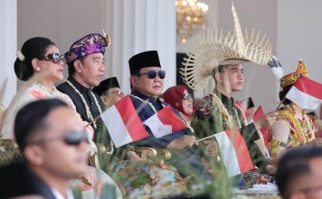 Harga Bahan Pokok Mahal, Kepuasan Publik Anjlok Terhadap Pemerintahan Prabowo-Gibran FOTO: Presiden Prabowo Subianto dan Wakil Presiden Gibran Rakabuming Raka di HUT RI Ke 81 di Istana Presiden Jakarta, 17 Agustus 2026. (Dok Seskab)
