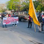 Aksi Damai PMII Makassar di AAS Building Dibubarkan Paksa Kelompok Penggugat Ahli Waris Moha FOTO: Aksi damai yang digelar oleh Pergerakan Mahasiswa Islam Indonesia (PMII) Cabang Makassar di depan Kantor AAS Building, Jalan Urip Sumoharjo No. 3, Kecamatan Panakkukang, Selasa (4/8/2026).