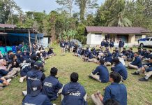 Tiba di Weri, Tim Ekspedisi Patriot Unhas Mulai Misi Riset Multidisiplin di Fakfak Timur FOTO: Kedatangan 120 personel Tim Ekspedisi Patriot (TEP) Universitas Hasanuddin (Unhas) di Kampung Weri, Distrik Fakfak Timur.