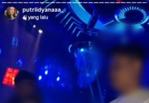 Diduga Ketua KNPI Makassar Sedang Berada di Club Malam: Ada Minol Import FOTO: Hasil tangkap layar dari story media sosial @putridyanaaa_