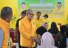 Di Enrekang IAS Disambut Ribuan Kader Partai Golkar FOTO: DPD I Partai Golkar Sulsel, Ilham Arief Sirajuddin (IAS) disambut penuh Kekeluargaan ribuan kader Golkar di Kabupaten Enrekang, Selasa 11 Agustus 2026. (Ist)
