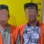 Simpan Shabu di Kantong Celana, 2 Warga Sergai Ditangkap Sat Narkoba Polresta Deli Serdang FOTO: Sat Narkoba Polresta Deli Serdang kembali tangkap 2 pria yang diduga sebagai pengedar narkoba di Desa Sei Tuan Kec. Pantai Labu Kab. Deli Serdang. Sabtu (08/08/26)