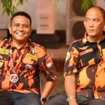 Pemuda Pancasila Sulsel Berduka, Zulkifli Thahir: Saya Sangat Kehilangan Sosok Senior FOTO: Kiri Zulkifli Thahir, Ketua OKK MPW Pemuda Pancasila Sulsel periode 2012–2022 dan Ketua MPC Pemuda Pancasila Kota Makassar, Andi Erwin Hatta Solulipu, Foto kenangan saat Muswil PP Sulsel di Bone bulan Oktober 2017. (Dokumen Pribadi Cule)