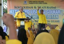Di Lutra, IAS: Kita Menangkan Pemilu Dulu, Baru Bicara Pilkada FOTO: Ketua DPD I Partai Golkar Sulsel, Ilham Arief Sirajuddin (IAS) melanjutkan konsolidasi dalam rangka langkah awal menuju kejayaan Golkar di Sulsel.