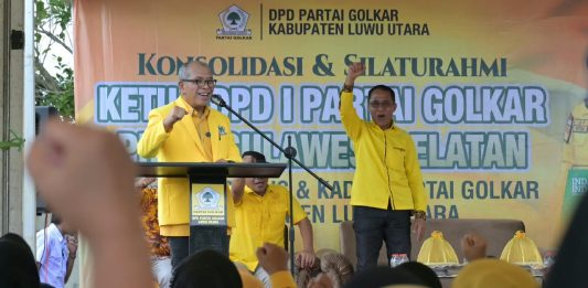 Di Lutra, IAS: Kita Menangkan Pemilu Dulu, Baru Bicara Pilkada FOTO: Ketua DPD I Partai Golkar Sulsel, Ilham Arief Sirajuddin (IAS) melanjutkan konsolidasi dalam rangka langkah awal menuju kejayaan Golkar di Sulsel.