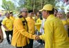 Rahmat: Kehadiran IAS Buka Jalan Kembalinya Kejayaan Golkar Kota Palopo FOTO: Ketua DPD I Partai Golkar Sulsel, Ilham Arief Sirajuddin (IAS) datangi DPD II Partai Golkar Kota Palopo salam rangka melaksanakan konsolidasi menuju kemenangan pemilu 2029 mendatang. Konsolidasi itu dilaksanakan di Sekertariat DPD II Golkar Kota Palopo, Kamis, 13 Agustus 2026.