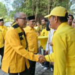 Rahmat: Kehadiran IAS Buka Jalan Kembalinya Kejayaan Golkar Kota Palopo FOTO: Ketua DPD I Partai Golkar Sulsel, Ilham Arief Sirajuddin (IAS) datangi DPD II Partai Golkar Kota Palopo salam rangka melaksanakan konsolidasi menuju kemenangan pemilu 2029 mendatang. Konsolidasi itu dilaksanakan di Sekertariat DPD II Golkar Kota Palopo, Kamis, 13 Agustus 2026.