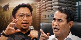 “Come On, Pak Menteri!” Feri Amsari Kembali Tantang Mentan: “Kalau Tak Sanggup, Saya Anggap Tak Mampu” FOTO: Ilustrasi Feri Amsari dan Menteri Pertanian Andi Amran Sulaiman.