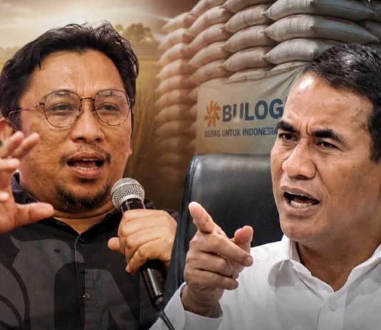 “Come On, Pak Menteri!” Feri Amsari Kembali Tantang Mentan: “Kalau Tak Sanggup, Saya Anggap Tak Mampu” FOTO: Ilustrasi Feri Amsari dan Menteri Pertanian Andi Amran Sulaiman.