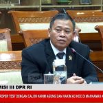 Komisi III DPR Cek Independensi Calon Hakim Tipikor dari TNI FOTO: Plt Kepala Pengadilan Militer I-04 Palembang Letkol Chk Sudiyo saat menjalani fit and proper test sebagai calon Hakim Ad Hoc Tindak Pidana Korupsi (Tipikor) pada Mahkamah Agung (MA) di Komisi III DPR, Rabu (12/8/2026). (Tangkapan layar)