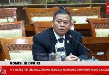 Komisi III DPR Cek Independensi Calon Hakim Tipikor dari TNI FOTO: Plt Kepala Pengadilan Militer I-04 Palembang Letkol Chk Sudiyo saat menjalani fit and proper test sebagai calon Hakim Ad Hoc Tindak Pidana Korupsi (Tipikor) pada Mahkamah Agung (MA) di Komisi III DPR, Rabu (12/8/2026). (Tangkapan layar)