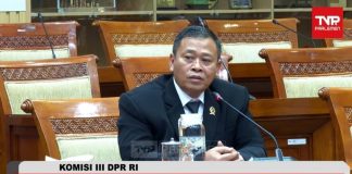 Komisi III DPR Cek Independensi Calon Hakim Tipikor dari TNI FOTO: Plt Kepala Pengadilan Militer I-04 Palembang Letkol Chk Sudiyo saat menjalani fit and proper test sebagai calon Hakim Ad Hoc Tindak Pidana Korupsi (Tipikor) pada Mahkamah Agung (MA) di Komisi III DPR, Rabu (12/8/2026). (Tangkapan layar)