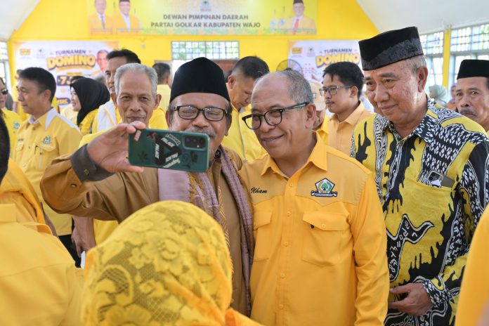 FOTO: Ketua DPD I Partai Golkar Sulsel, Ilham Arief Sirajuddin (IAS) melanjutkan silaturahmi dan konsolidasi Golkar Sulsel di Kota Sengkang, Kabupaten Wajo, Jumat, 14 Agustus 2026. FOTO: Ketua DPD I Partai Golkar Sulsel, Ilham Arief Sirajuddin (IAS) melanjutkan silaturahmi dan konsolidasi Golkar Sulsel di Kota Sengkang, Kabupaten Wajo, Jumat, 14 Agustus 2026.