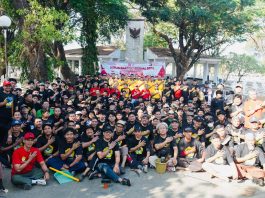 Sambut HUT ke-81 RI, LDII Sulsel dan SPN Batua Gelar Kerja Bakti Nasional di TMP Panaikang FOTO: Dewan Pimpinan Wilayah (DPW) Lembaga Dakwah Islam Indonesia (LDII) Sulawesi Selatan bersama Sekolah Polisi Negara (SPN) Batua Polda Sulsel menggelar kegiatan Kerja Bakti Nasional 2026 di Taman Makam Pahlawan (TMP) Panaikang, Kota Makassar pada Jumat (14/8/2026).