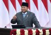 Presiden Prabowo Apresiasi Mentan Amran, Kerja Gotong Royong Antar Indonesia Capai Swasembada FOTO: Presiden Prabowo Subianto. (Seskab)