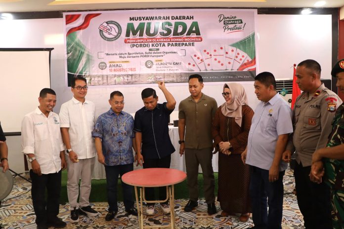 FOTO: Wali Kota H. Tasming Hamid didampingi Forkopimda Kota Pare-Pare membuka secara resmi Musda PORDI Kota Parepare. 