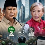 Pidato Presiden Soal Pendapatan Ojol Tuai Sorotan FOTO: Kolase Presiden dan Ketua SPAI.