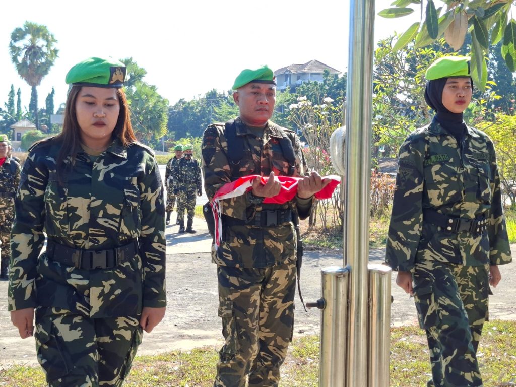 FOTO: Dalam rangka memperingati detik-detik Hari Ulang Tahun (HUT) ke-81 Kemerdekaan Republik Indonesia, Pemuda Panca Marga (PPM) Kabupaten Gowa menggelar kegiatan peringatan di halaman Rumah Adat Balla Lompoa Kabupaten Gowa, Senin, 17 Agustus 2026.