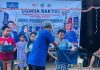 15 Kecamatan Bergemuruh, Demokrat Makassar Gelar Lomba Rakyat hingga 23 Agustus FOTO: Suasana kebersamaan masyarakat mewarnai rangkaian kegiatan Lomba Rakyat Partai Demokrat Kota Makassar yang digelar serentak di 15 kecamatan se-Kota Makassar.