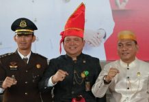 Kasi Intelijen Luruskan Pemberitaan Foto Ketua KONI dengan Kasi Datun, Sulfikar: Bukan Kajari Makassar itu FOTO: Kiri Kasi Datun Kejari Makassar, Ketua PN Makassar dan Ketua KONI Makassar. (ist)