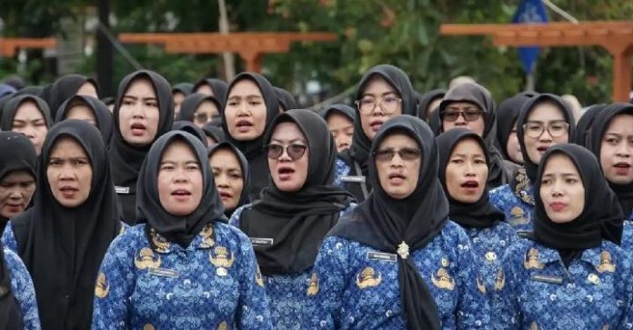FOTO: Guru PPPK paruh waktu. (Foto: Repro Disway)