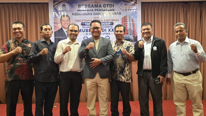 FOTO: Plt Ketua Nasional Gereja Tuhan di Indonesia (GTDI) Pdt, Jonris Siahaan, S.Th pastikan pelaksana Musyawarah Besar (Mubes) XXV yang akan diselenggarakan pada 25 -27 Agustus 2026 di Medan akan berlangsung aman dan kondusif.