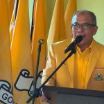 IAS Perintahkan RP dan Kadir Halid Urus Pimcam dan Korlu Golkar Makassar FOTO: Ketua DPD I Golkar Sulsel, Ilham Arief Sirajuddin saat menghadiri konsolidasi di DPD II Golkar Makassar, Selasa (25/8/2026) . (Ist)