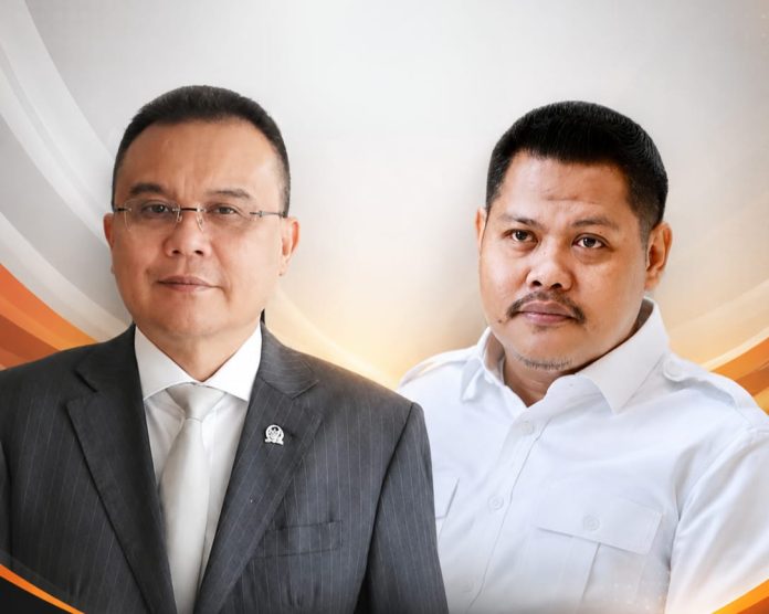 Ket Foto: Gabungan Gambar Wakil Ketua DPR RI Sufmi Dasco Ahmad dan Ketua Umum Logis 08 Anshar Ilo (Edt)**