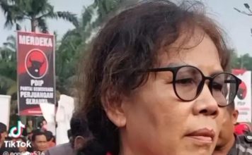Netizen Bongkar Sosok Melva Pardede: Ternyata Ojol itu Kader PDIP FOTO: Hasil tangkapan layar dari video hasil unggahan akun tiktok @.noname536.