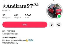 Siapa Mr Lombenk? di Akun Instagram Andiratu$ Pembuat Sayembara Rp20 Juta Buru YouTuber King Ronald21 FOTO: Tangkapan layar dari akun instagram Andiratu$