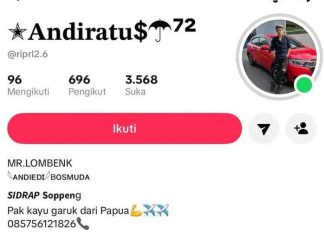 Siapa Mr Lombenk? di Akun Instagram Andiratu$ Pembuat Sayembara Rp20 Juta Buru YouTuber King Ronald21 FOTO: Tangkapan layar dari akun instagram Andiratu$
