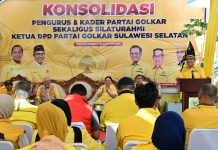 Sama dengan Makassar, Ketua DPD II Golkar Takalar Menghilang FOTO: Ketua DPD I Partai Golkar Sulsel, Ilham Arief Sirajuddin (IAS) bersama fungsionaris dan sejumlah anggota Fraksi Golkar DPRD Sulsel berkunjung melakukan konsolidasi bersama DPD II Partai Golkar Kabupaten Takalar, Minggu, 30 Agustus 2026.