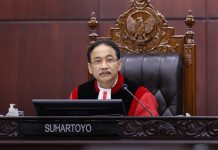 Took..!!!: MK Hapus Pasal Penghinaan Pemerintah dalam KUHP FOTO: Ketua Hakim Konstitusi Suhartoyo. (Ist)