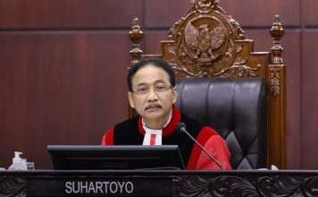 Took..!!!: MK Hapus Pasal Penghinaan Pemerintah dalam KUHP FOTO: Ketua Hakim Konstitusi Suhartoyo. (Ist)